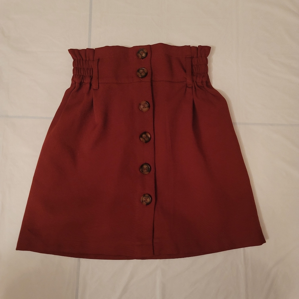 Favlux Fashion Rust Skirt Size Small